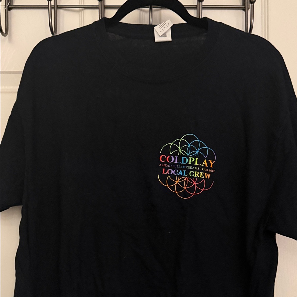 Coldplay Kids Black Crew T-Shirt